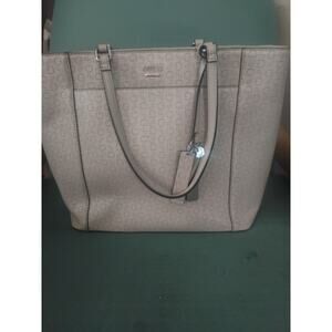 Guess White Logo Tote Bag Large Shoulder Purse Monogram Print Handbag Women’s